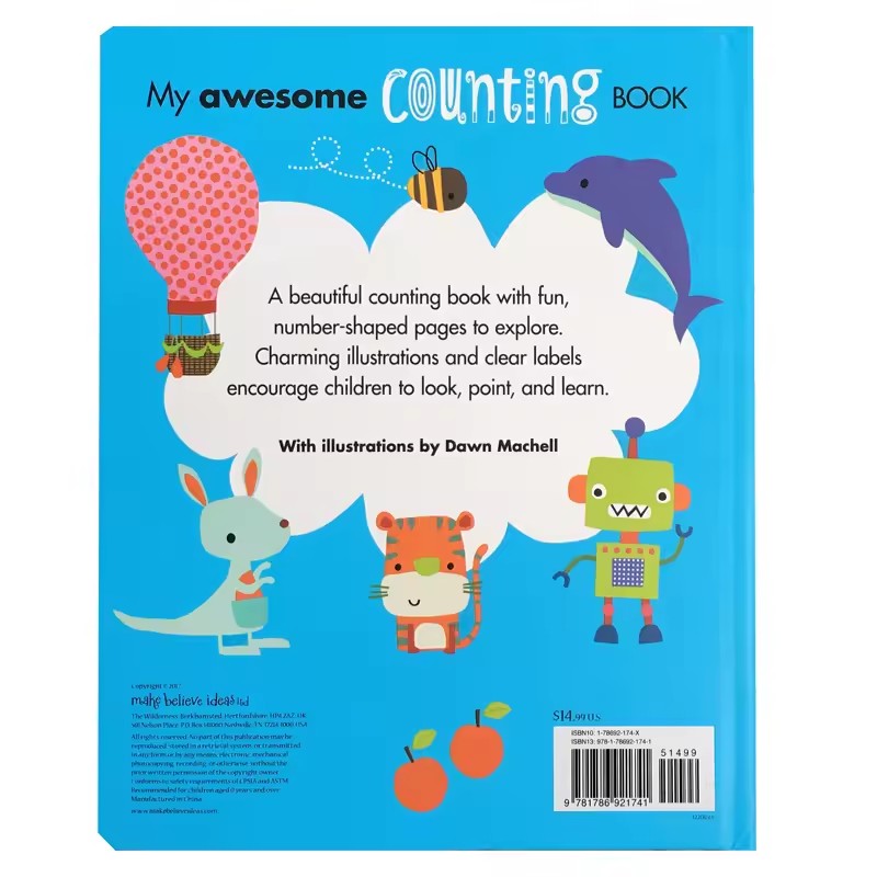 Mon superbe livre de comptage  - Kids Education Number avis et prix
